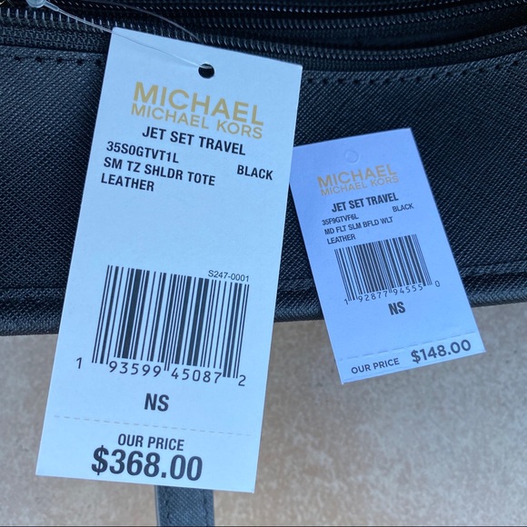 NWT Michael Kors Jet Set Top Zip Tote & Wallet Set - Picture 5 of 5